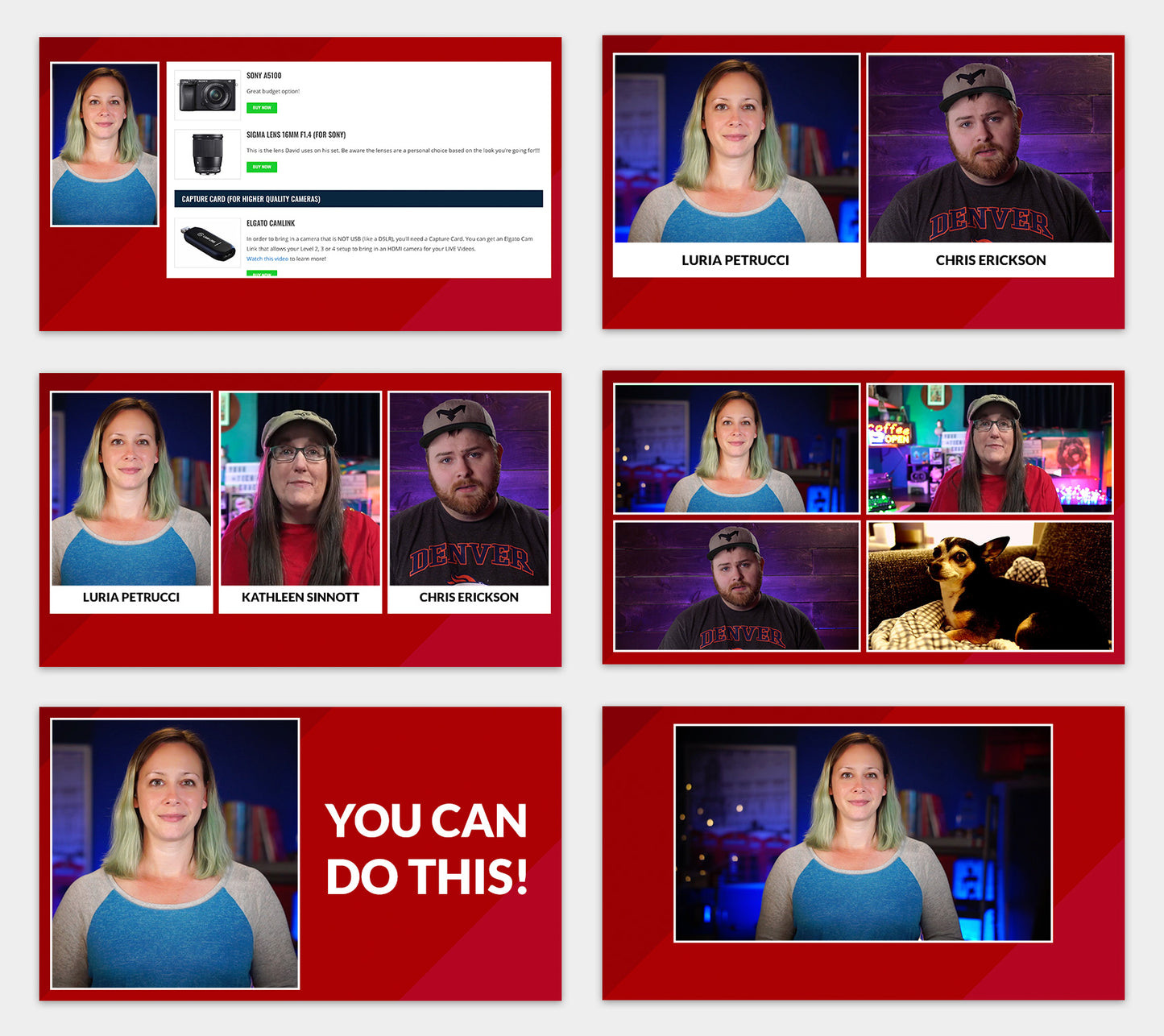 "Diagonals" Overlay Pack for Ecamm, OBS, and vMix