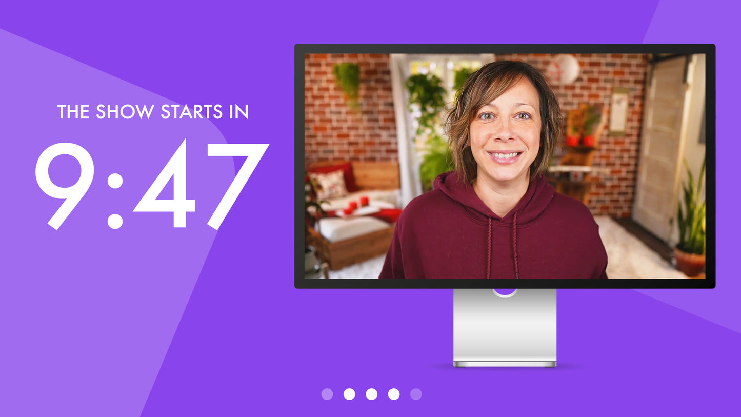 "Display" Animated Countdown Overlay for OBS, Ecamm, and vMix