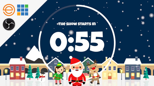 Animated Holiday Overlays for Ecamm, vMix, and OBS