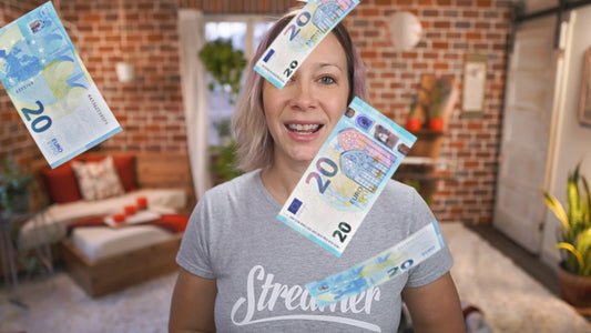 Falling Euros animated overlay for OBS, Ecamm Live, vMix, and Evmux!