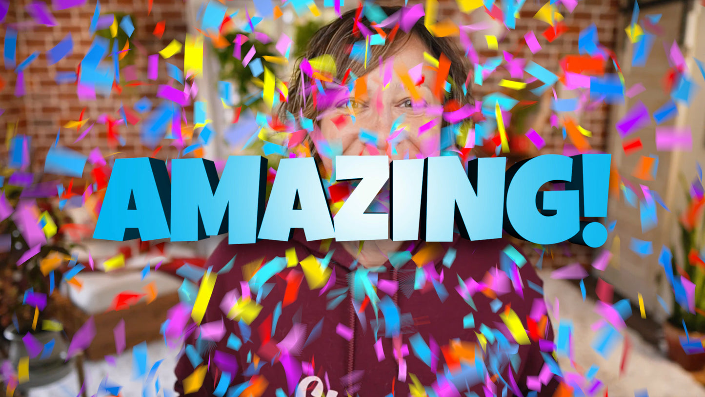 Confetti Reaction Overlays for OBS, Ecamm Live, vMix, and Evmux!