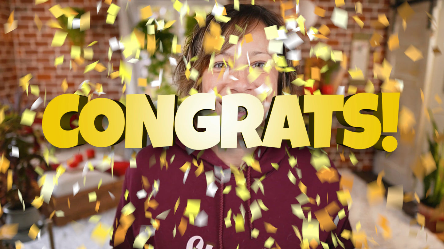 Confetti Reaction Overlays for OBS, Ecamm Live, vMix, and Evmux!