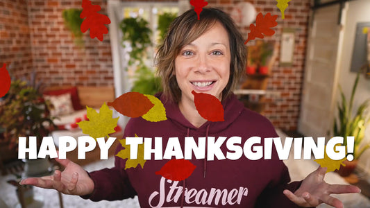 FREE Happy Thanksgiving / Falling Leaves Overlays for OBS, Ecamm Live, vMix, and Evmux!