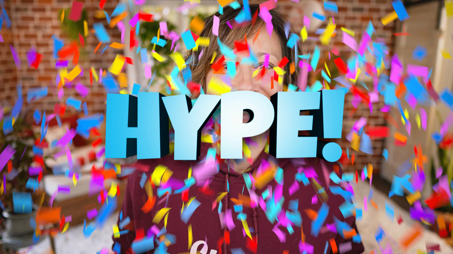 Confetti Reaction Overlays for OBS, Ecamm Live, vMix, and Evmux!