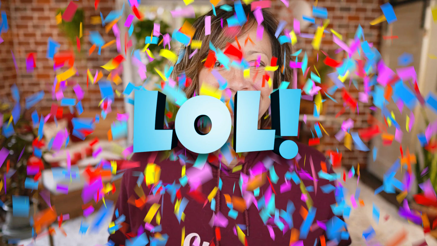 Confetti Reaction Overlays for OBS, Ecamm Live, vMix, and Evmux!