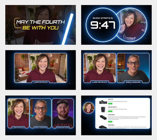 Animated Sci-fi Overlays + Countdown Timers for OBS, Ecamm Live, and vMix!