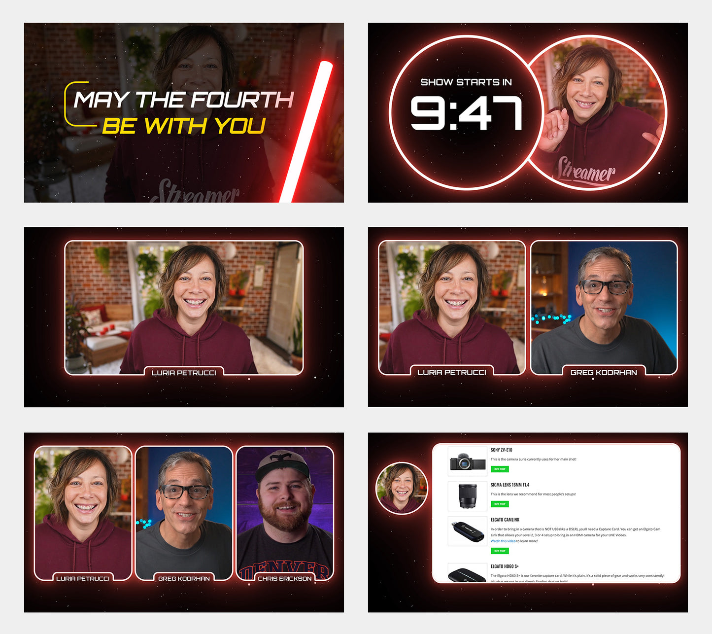 Animated Sci-fi Overlays + Countdown Timers for OBS, Ecamm Live, and vMix!