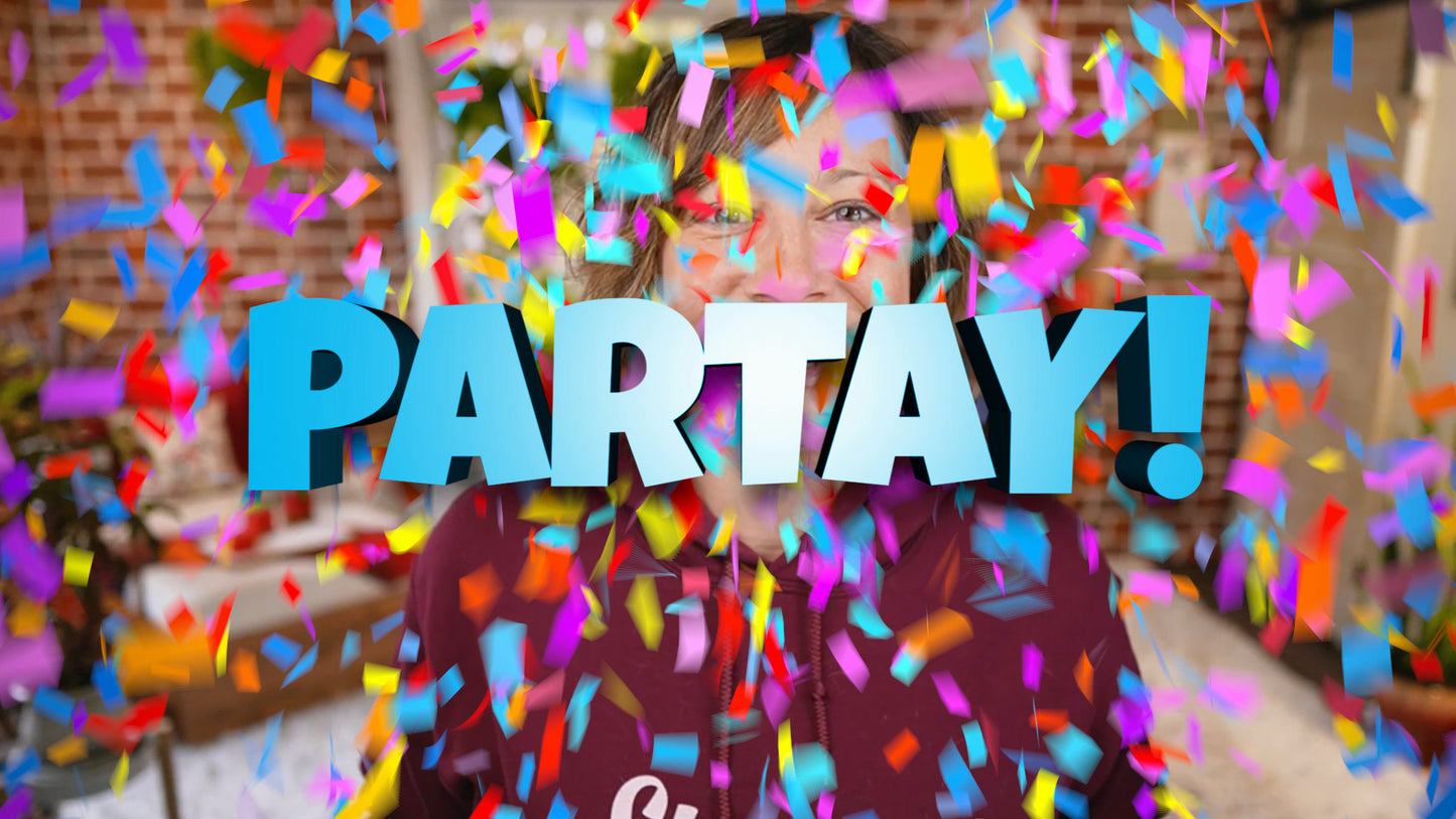 Confetti Reaction Overlays for OBS, Ecamm Live, vMix, and Evmux!