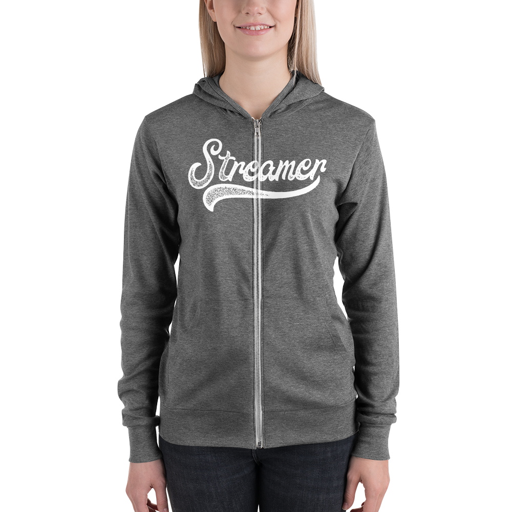 Unisex "Grunge" Streamer zip hoodie