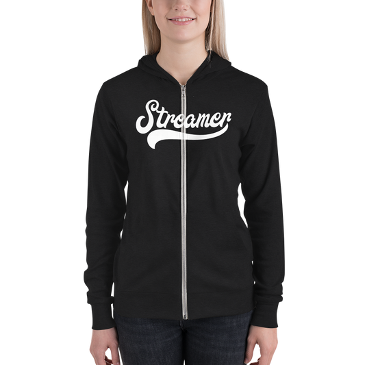 Unisex "Clean" Streamer zip hoodie