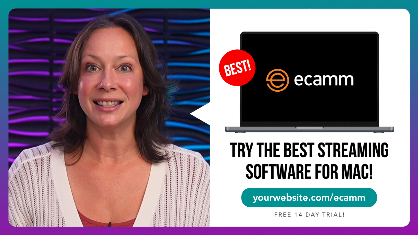 NEW! Customizable Call To Action Scenes for Ecamm Live