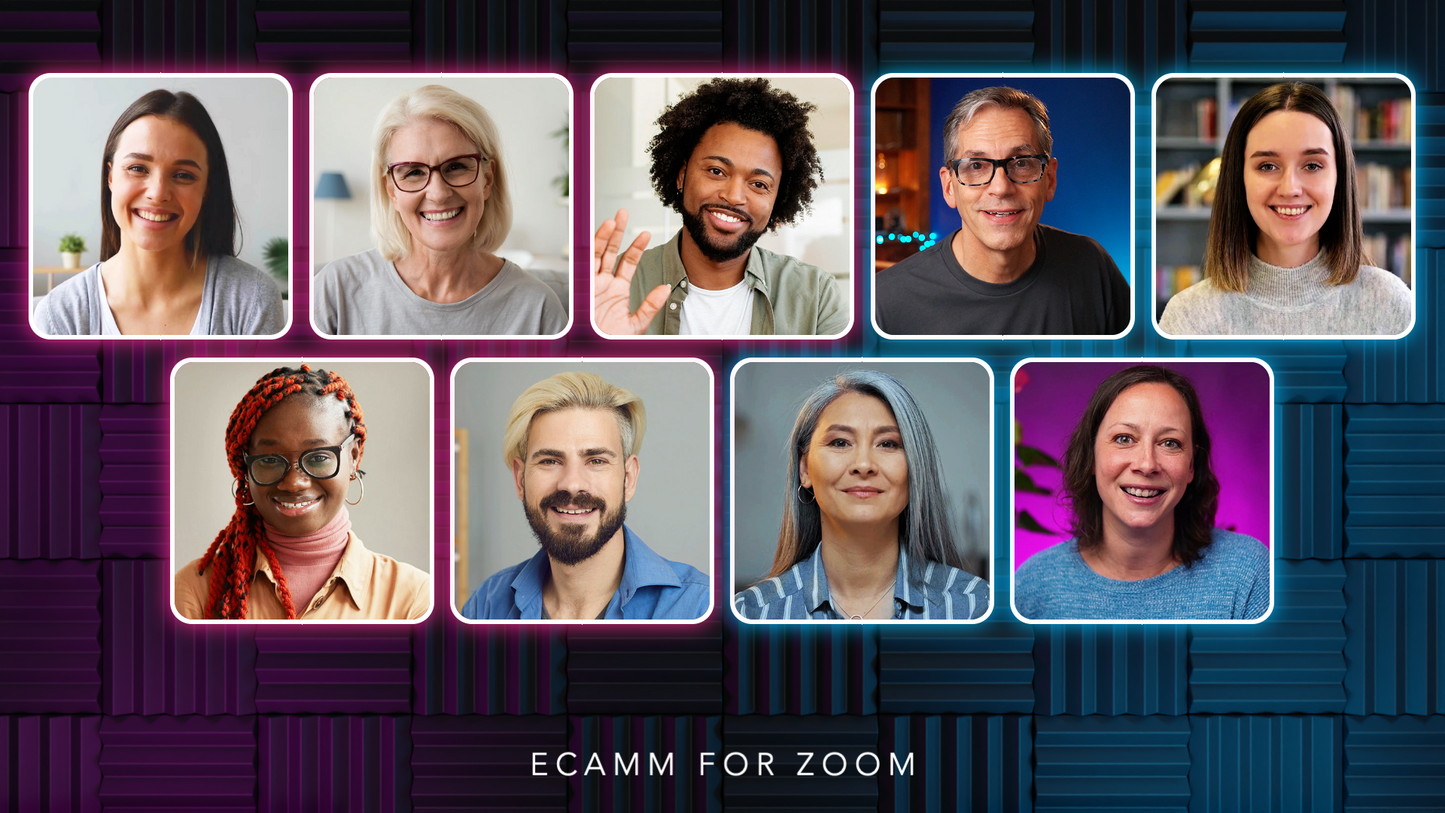 Customizable Ecamm for Zoom Profile (Studio Design) with 40 Scenes