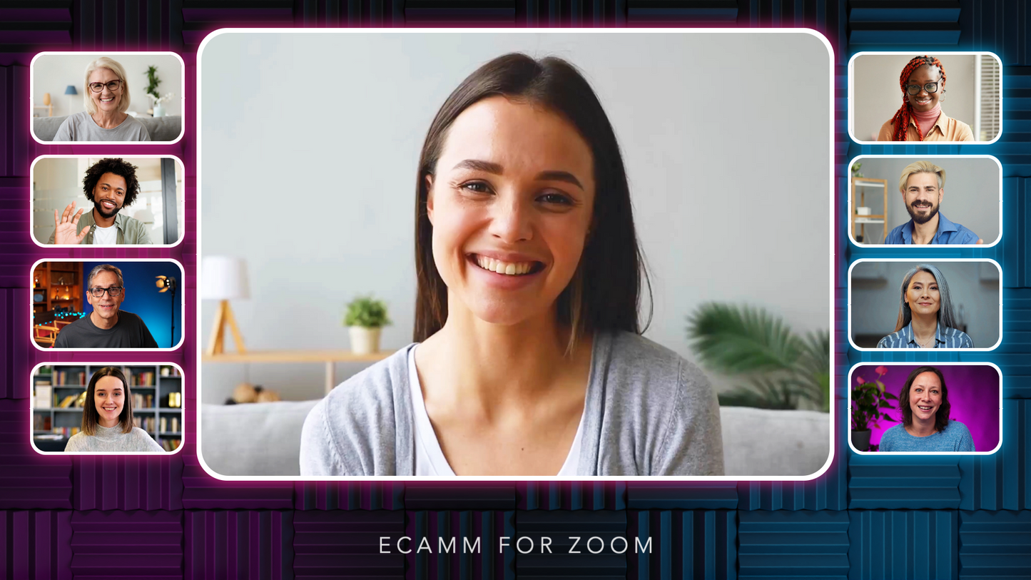 Customizable Ecamm for Zoom Profile (Studio Design) with 40 Scenes