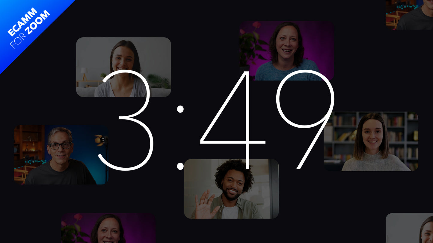 Customizable Ecamm for Zoom Countdown Timer Scenes