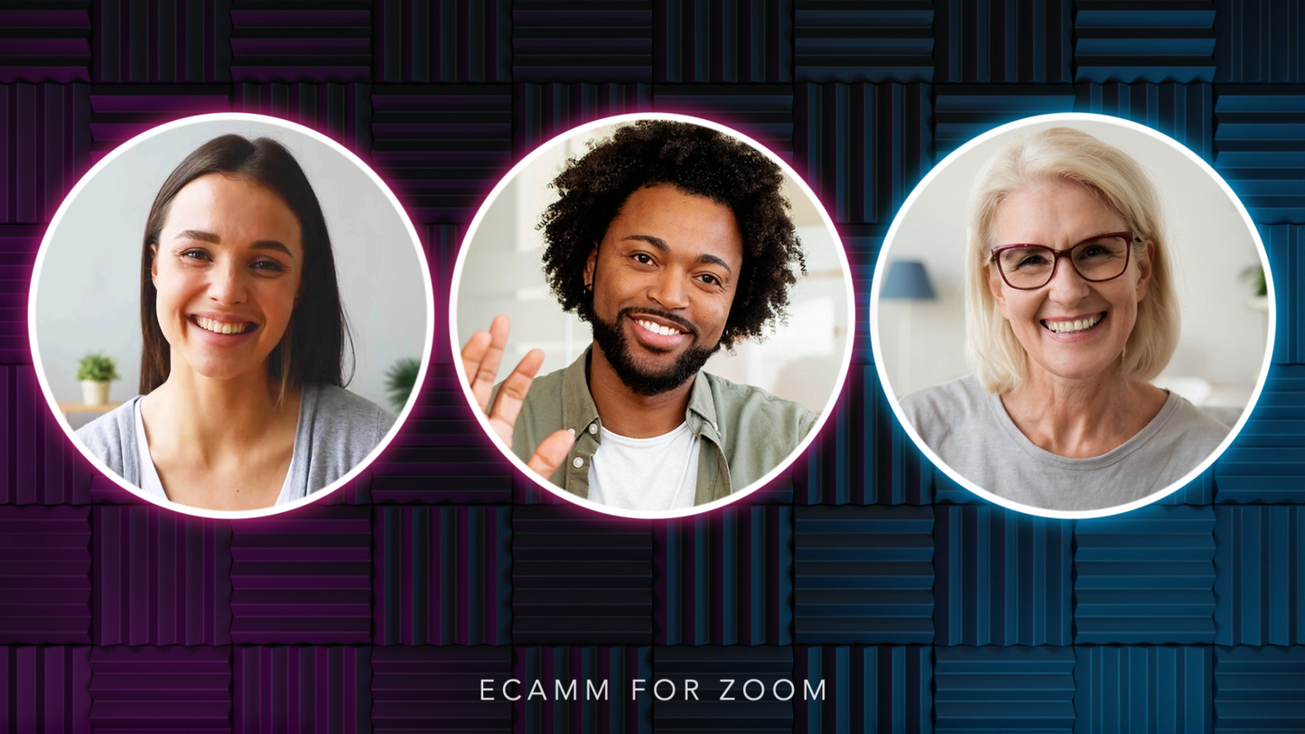 Customizable Ecamm for Zoom Profile (Studio Design) with 40 Scenes