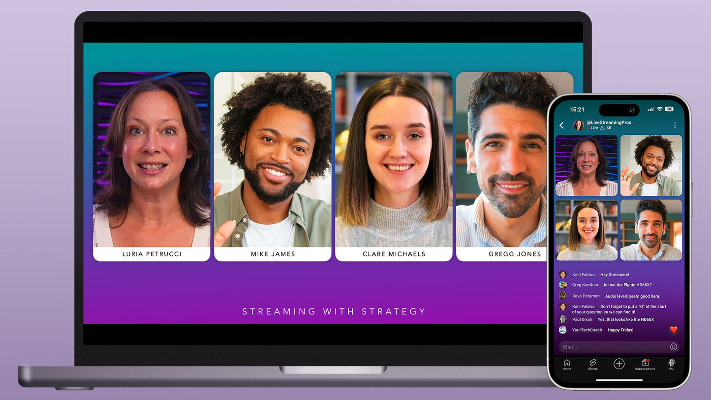 Dual Mode Four Person Interview Ecamm Scene 