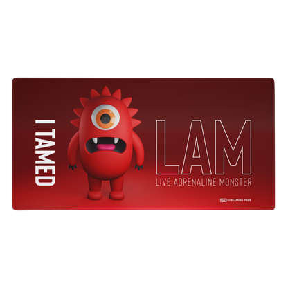 "I Tamed LAM" Extra Large Gaming/Streaming Desk Pad