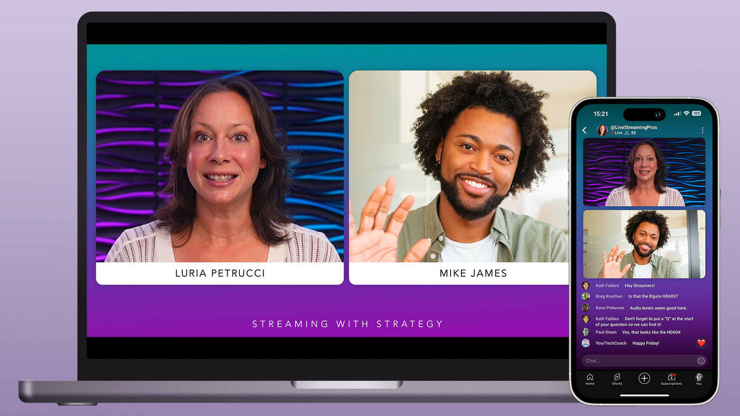 Dual Layout Interview Scene Ecamm