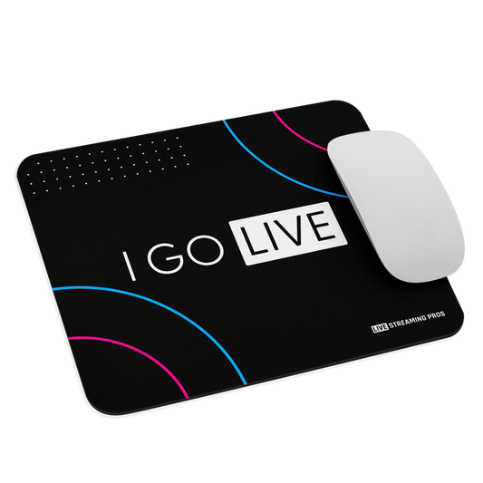"I GO LIVE" Regular Sized Mouse pad