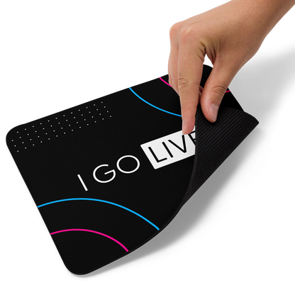 "I GO LIVE" Regular Sized Mouse pad