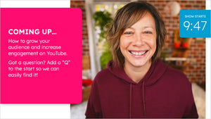 NEW! Customizable Ecamm Live Preshow / Text Scenes