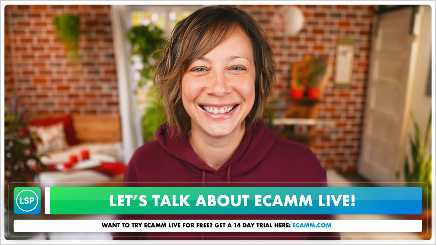 Customizable Topic Bar Scenes for Ecamm Live