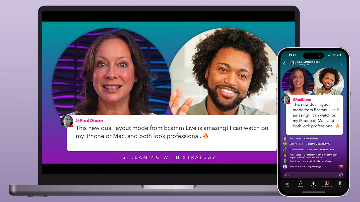 NEW! LUNA Customizable Dual Layout Profile for Ecamm