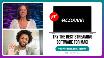 Customizable Call To Action Scenes for Ecamm Live