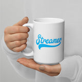 Cyan Glossy Streamer Mug (two sizes available)