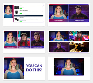 "Colorful" Overlay Pack for Ecamm, OBS, and vMix