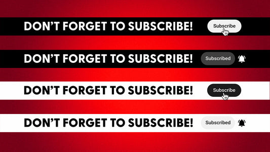 UPDATED! Animated YouTube Subscribe bars with button & bell