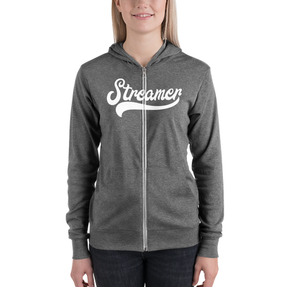 Unisex "Clean" Streamer zip hoodie