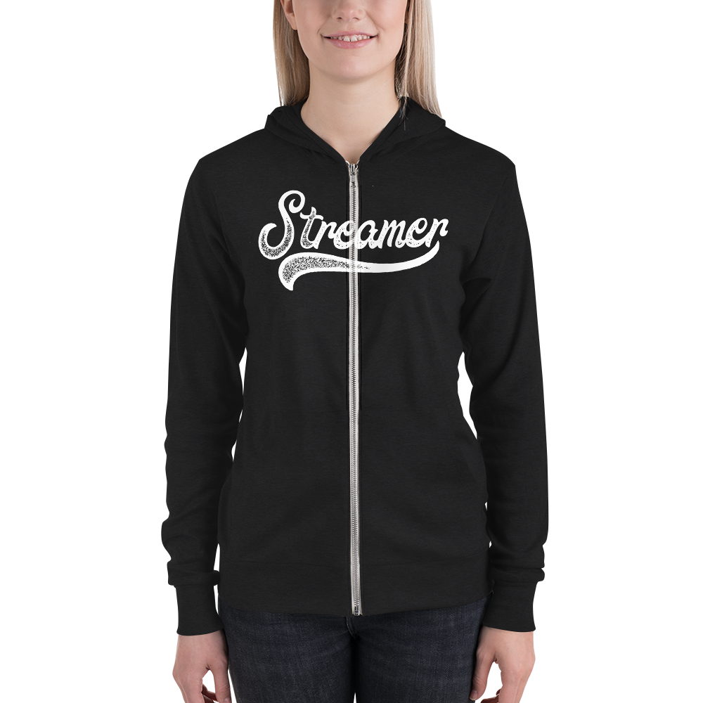 Unisex "Grunge" Streamer zip hoodie