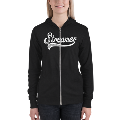 Unisex "Grunge" Streamer zip hoodie