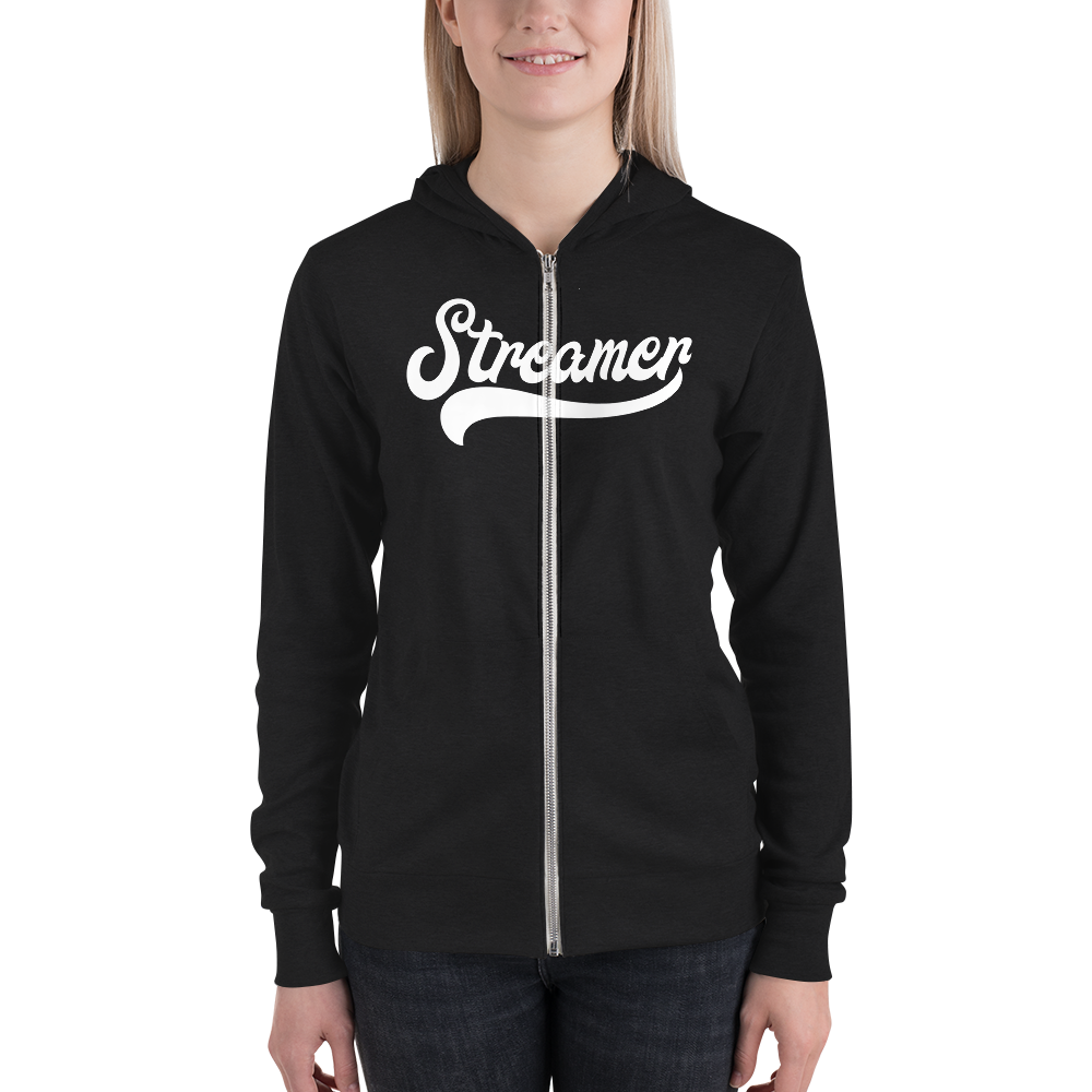 Unisex "Clean" Streamer zip hoodie